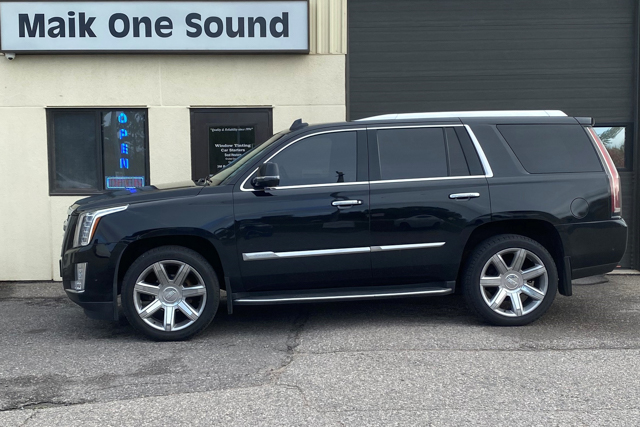 Cadillac 2017 Escalade with professional window tint in North Bay